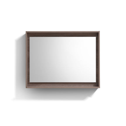 Kube Bath 40" Wide Framed Mirror With Shelf – Butternut Kube Bath