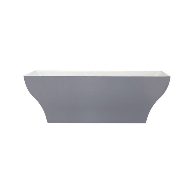 Kube Bath Volta 71" Free Standing Bathtub White Kube Bath