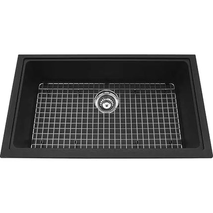 Kindred 31.56" x 18.12" Sanitized Single Bowl Undermount Kitchen Sink- Granite Onyx KGS1U-8ON Kindred