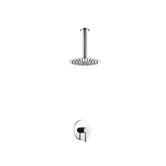 Kube Bath Aqua Rondo Shower Set With Ceiling Mount 8" Rain Shower Chrome Kube Bath