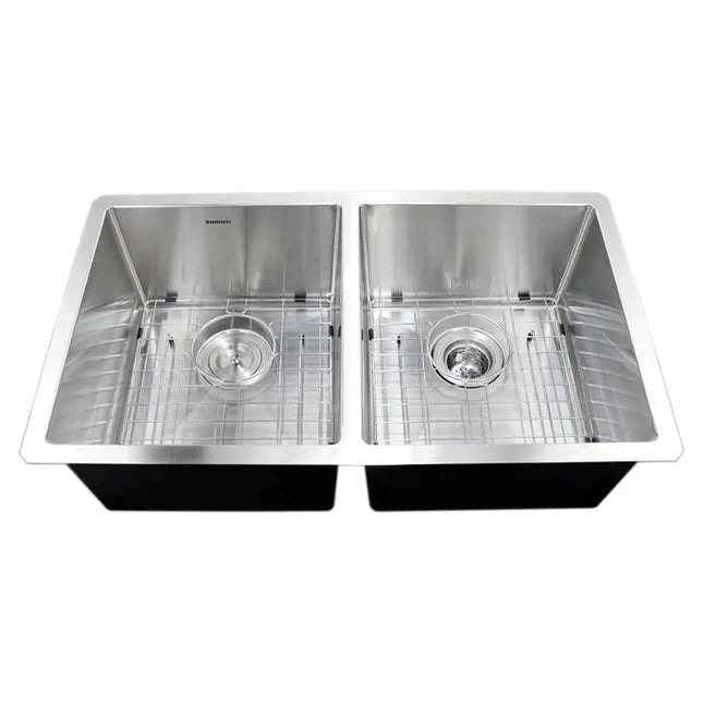 Kodaen Mission Undermount Kitchen Sink-18g Double Bowl UN1414-BN Kodaen