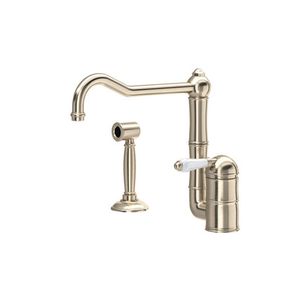 Rohl Acqui Kitchen Faucet With Side Spray A3608LPWSSTN-2 ROHL