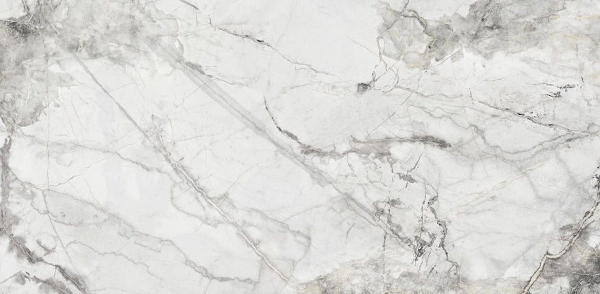 Tru Stone 24x48 ARIA WHITE Polished Porcelain Tru Stone