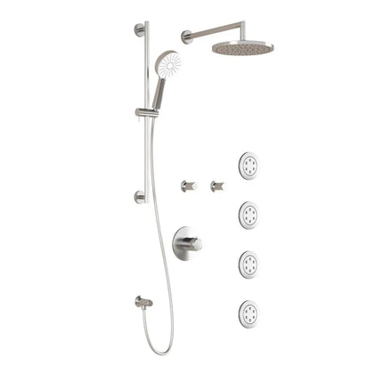 Kalia CITÉ T375 PLUS Thermostatic Shower System with Wall Arm and 10" Round Rain Shower Head- Chrome Kalia