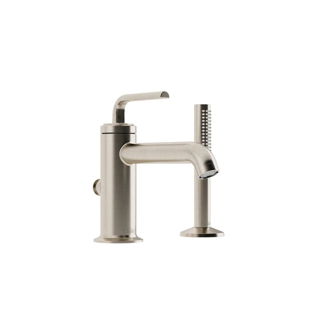 Kalia CITÉ 2-Piece Deckmount Tub Filler with Hand Shower- Brushed Nickel PVD Kalia