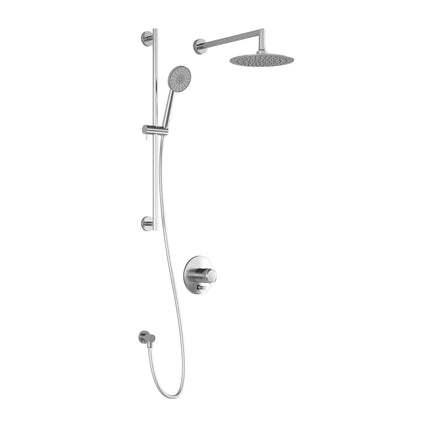 Kalia CITÉ PB4 (Valve Not Included) Pressure Balance Shower System With Round Shower Head and Hand Shower Chrome Kalia