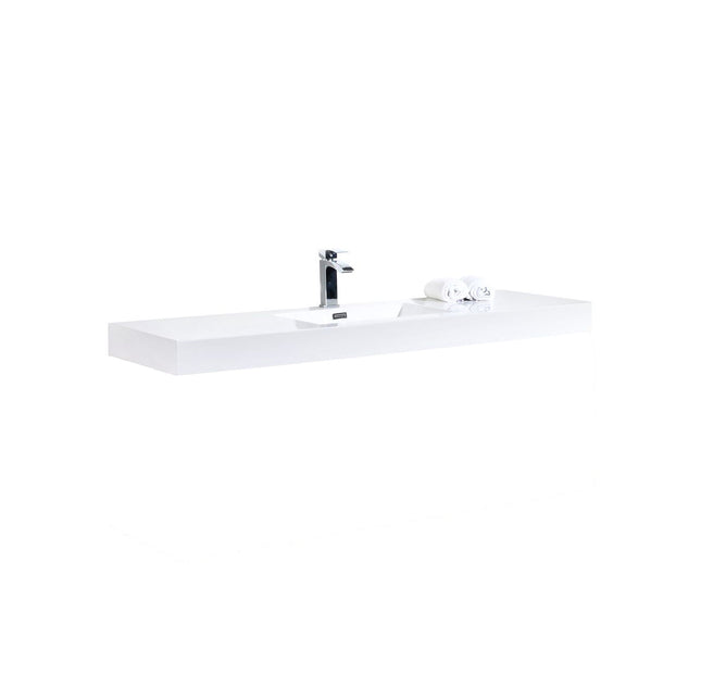 KubeBath Sink For 60 Inch Bliss Single Sink Bathroom Vanities Kube Bath