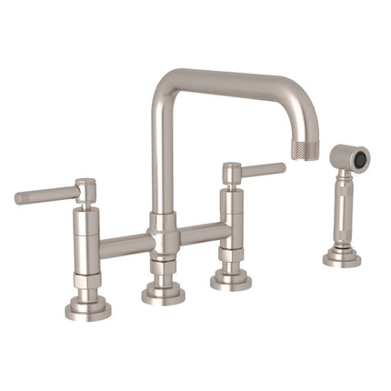 Rohl Campo Bridge Kitchen Faucet With Side Spray A3358ILWSSTN-2 ROHL