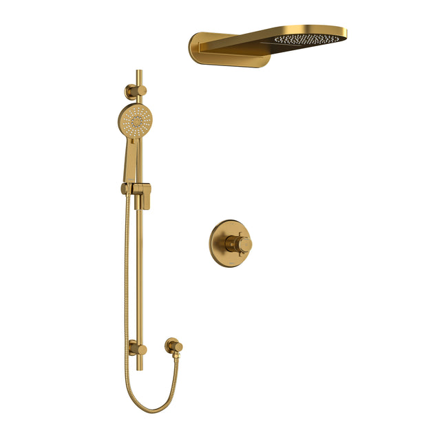 Riobel Momenti Collection Shower Kit 2745 Brushed Gold Riobel