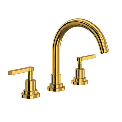 Rohl Lombardia Widespread Lavatory Faucet With C-Spout A2228LMULB-2 ROHL