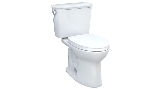 Drake Transitional Two-piece Toilet With Elongated Bowl And Universal Height - 1.28 Gpf Toto