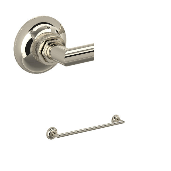 Rohl Graceline Wall Mount 18 Inch Single Towel Bar - Polished Nickel | Model Number: MBG1/18PN MBG1/18PN ROHL