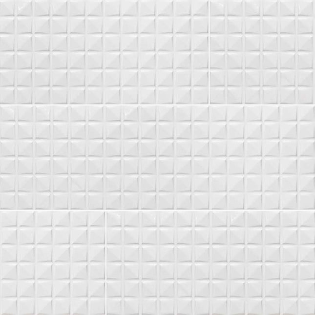 MSI SURFACES DYMO CHEX WHITE WALL TILE 12X24 (Sold Per Box) NDYCHEWHI1224G-N MSI Surfaces