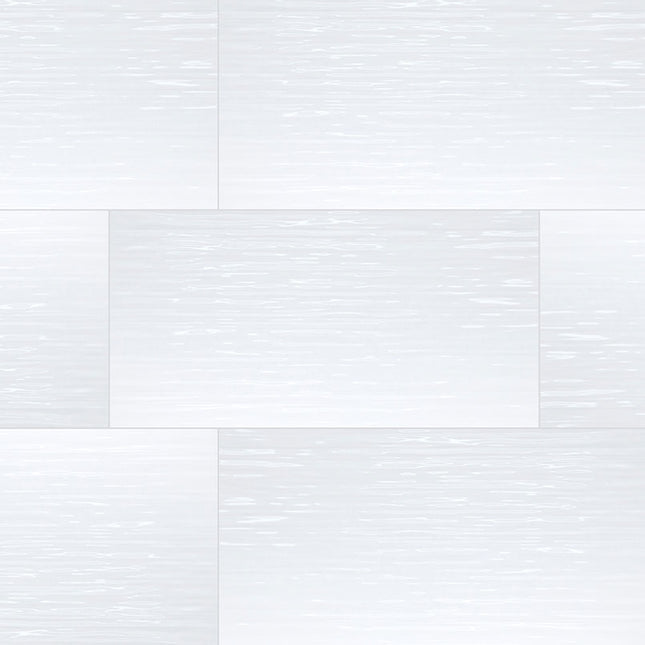 MSI SURFACES DYMO STRIPE WHITE TILE 12X24 (Sold Per Box) NDYMSTRWHI1224G-N MSI Surfaces