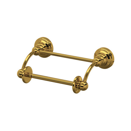 Perrin & Rowe Edwardian Wall Mount Swing Arm Toilet Paper Holder With Lift Arm - Unlacquered Brass  U.6960ULB Perrin & Rowe