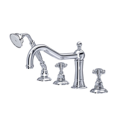 Rohl Acqui 4-Hole Deck-mount Tub Filler A1404XMAPC ROHL
