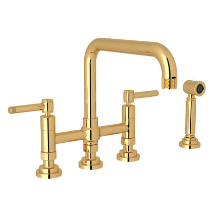 Rohl Campo Bridge Kitchen Faucet With Side Spray A3358ILWSIB-2 ROHL