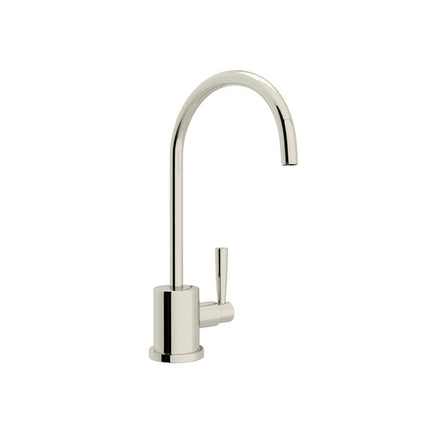 Perrin & Rowe Holborn C-Spout Filter Faucet - Polished Nickel With Metal Lever Handle  U.1601L-PN-2 Perrin & Rowe