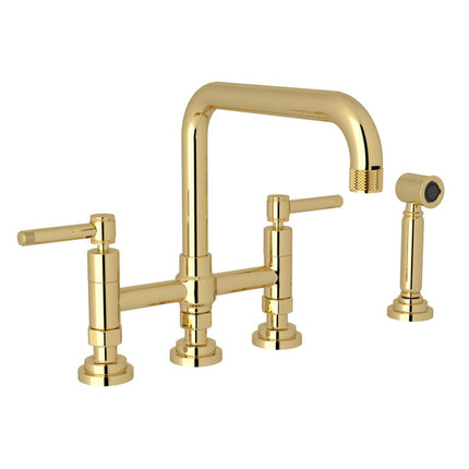 Rohl Campo Bridge Kitchen Faucet With Side Spray A3358ILWSULB-2 ROHL