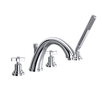 Rohl Lombardia 4-Hole Deck-mount Tub Filler A1264XMAPC ROHL