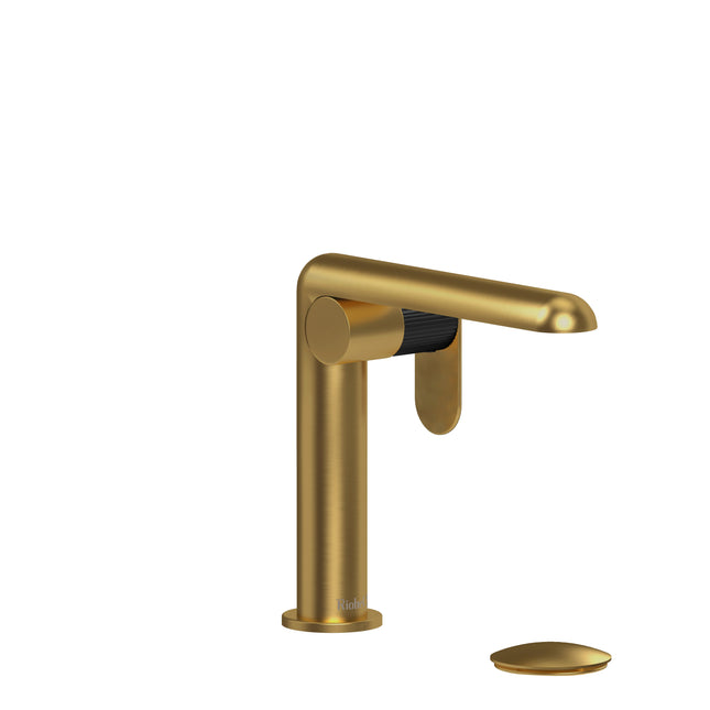 698 Riobel Ciclo Collection Single hole lavatory faucet Brushed Gold (PVD)/Black Riobel