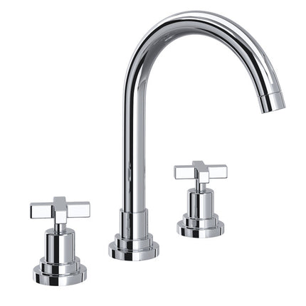 Rohl Lombardia Widespread Lavatory Faucet With C-Spout A2208XMAPC-2 ROHL