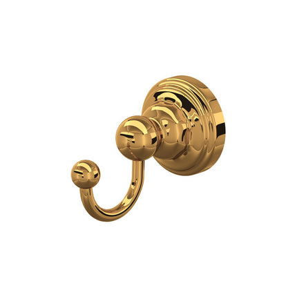 Perrin & Rowe Edwardian Wall Mount Single Robe Hook - English Gold  U.6921EG Perrin & Rowe