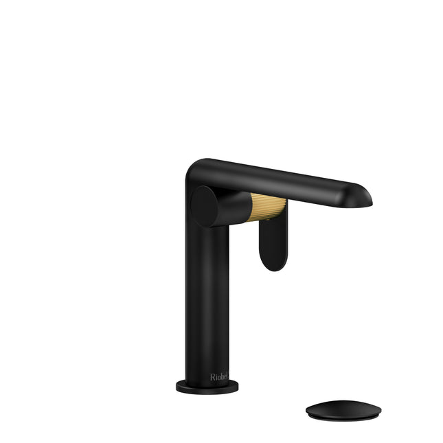 701 Riobel Ciclo Collection Single hole lavatory faucet Black/Brushed Gold Riobel