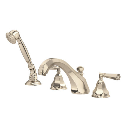 Rohl Palladian 4-Hole Deck-mount Tub Filler A1904LMSTN ROHL