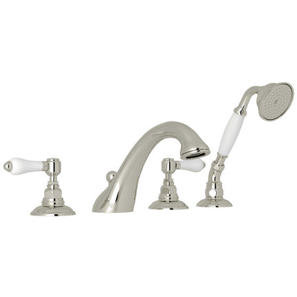 Rohl Viaggio 4-Hole Deck-mount Tub Filler A1464LPPN ROHL