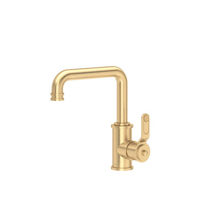Perrin & Rowe Armstrong Single Handle Bathroom Faucet - Satin English Gold  U.AR01UD1HTSEG Perrin & Rowe