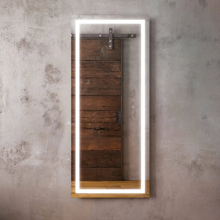 Kalia EFFECT Walk-In Rect. LED Lighting Mirror 24" x 56" With Frosted Strip Inside and 2-Tones Touch Switch Kalia