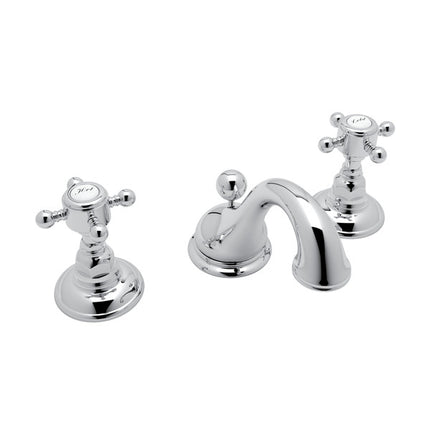 Rohl Viaggio Widespread Lavatory Faucet With Low Spout A1408XMAPC-2 ROHL