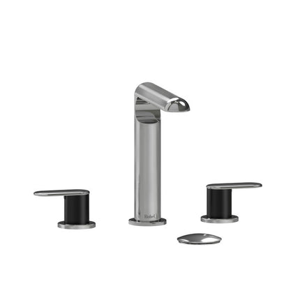 Riobel Ciclo Collection 8" Lavatory Widespread Bathroom Faucet- Chrome/Black Riobel