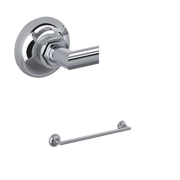 Rohl Graceline Wall Mount 18 Inch Single Towel Bar - Polished Chrome | Model Number: MBG1/18APC MBG1/18APC ROHL