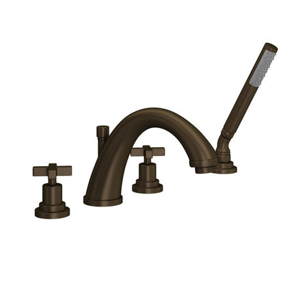 Rohl Lombardia 4-Hole Deck-mount Tub Filler A1264XMTCB ROHL