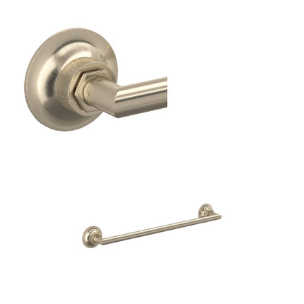 Rohl Graceline Wall Mount 18 Inch Single Towel Bar - Satin Nickel | Model Number: MBG1/18STN MBG1/18STN ROHL