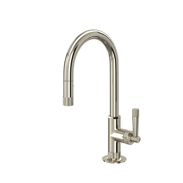 Rohl Graceline Pulldown Bar And Food Prep Faucet - Polished Nickel With Metal Lever Handle | Model Number: MB7930SLMPN-2 MB7930SLMPN-2 ROHL