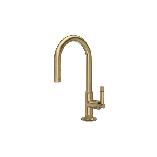 Rohl Graceline Pulldown Bar & Food Prep Faucet - Antique Gold | Model Number: MB7930SLMAG-2 MB7930SLMAG-2 ROHL