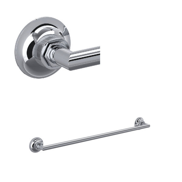 Rohl Graceline Wall Mount 24 Inch Single Towel Bar - Polished Chrome | Model Number: MBG1/24APC MBG1/24APC ROHL