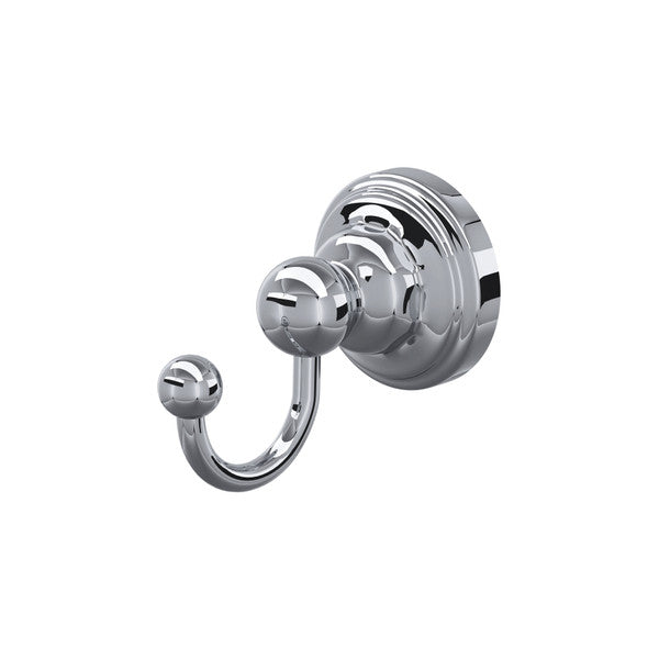 Perrin & Rowe Edwardian Wall Mount Single Robe Hook - Polished Chrome  U.6921APC Perrin & Rowe