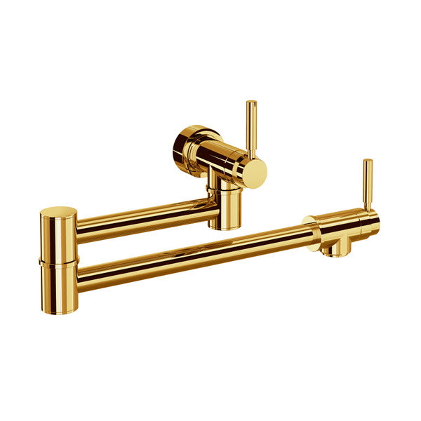 Perrin & Rowe Holborn Pot Filler - Unlacquered Brass U.4899LS-ULB-2 Perrin & Rowe