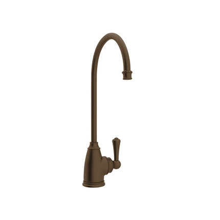 Perrin & Rowe Georgian Era C-Spout Filter Faucet - English Bronze With Metal Lever Handle  U.1625L-EB-2 Perrin & Rowe