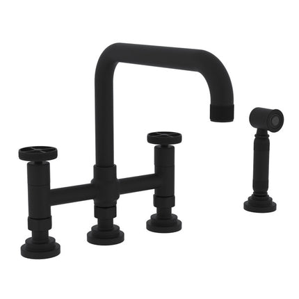 Rohl Campo Bridge Kitchen Faucet With Side Spray A3358IWWSMB-2 ROHL