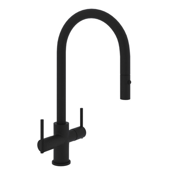 Rohl Pirellone Two Handle Pull-Down Kitchen Faucet CY657L-MB-2 ROHL