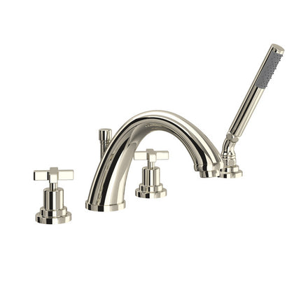 Rohl Lombardia 4-Hole Deck-mount Tub Filler A1264XMPN ROHL