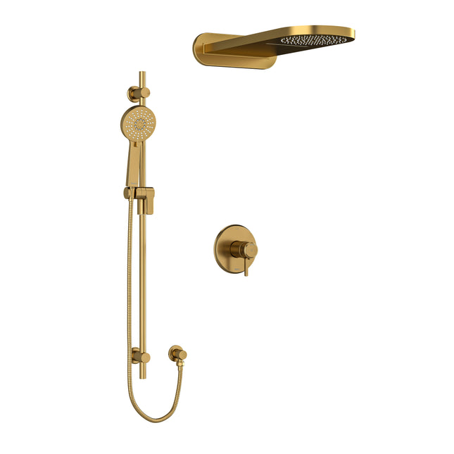 Riobel Momenti Collection Shower Kit 2745 Brushed Gold Riobel