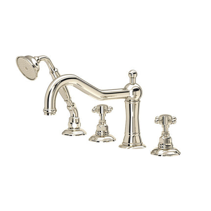 Rohl Acqui 4-Hole Deck-mount Tub Filler A1404XMPN ROHL