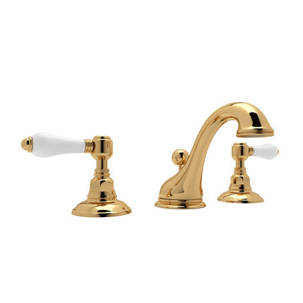 Rohl Viaggio Widespread Lavatory Faucet With Low Spout A1408LPULB-2 ROHL