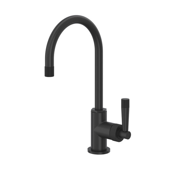 Rohl Graceline Bar And Food Prep Kitchen Faucet With C-Spout - Matte Black